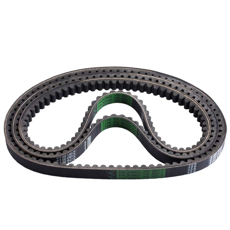 MRELC 3 Pcs Go Kart Drive Belt 725,Drive Belt Clutch Replacement for Hammerhead 80T TrailMaster Mid XRX Mud Head Go Kart 6.5HP Engine 30 Series(Go-Karts 9.110.018-9.100.018-725) - Image 2